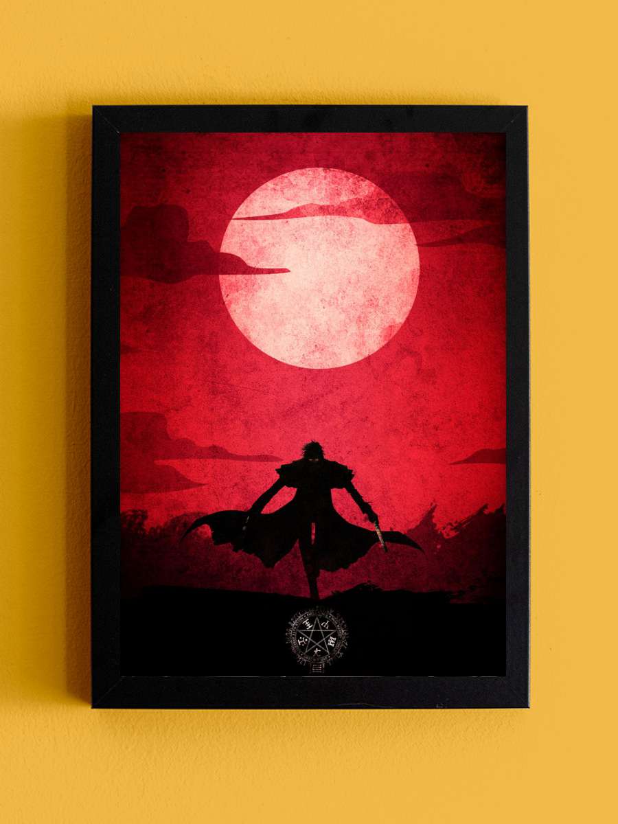 Alucard Anime Tablo Siyah Çerçeveli Yüksek Kalite Anime Duvar Poster Tablo - En İyi Fiyatlarla