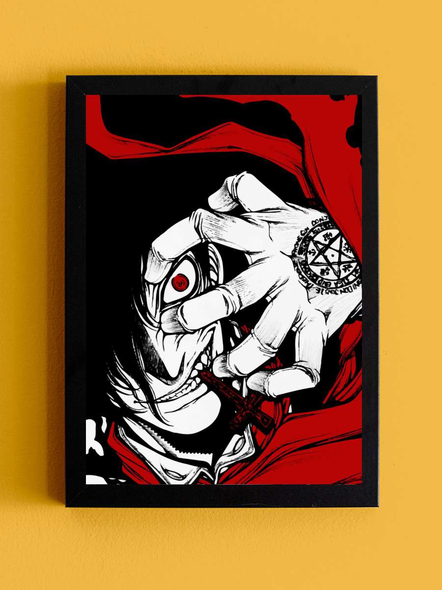 Alucard Anime Tablo Siyah Çerçeveli Yüksek Kalite Anime Duvar Poster Tablo - En İyi Fiyatlarla