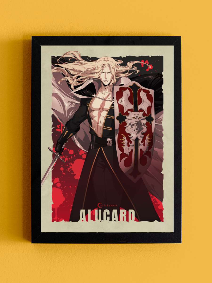 Alucard World of Heroes Anime Tablo Siyah Çerçeveli Yüksek Kalite Anime Duvar Poster Tablo - En İyi Fiyatlarla