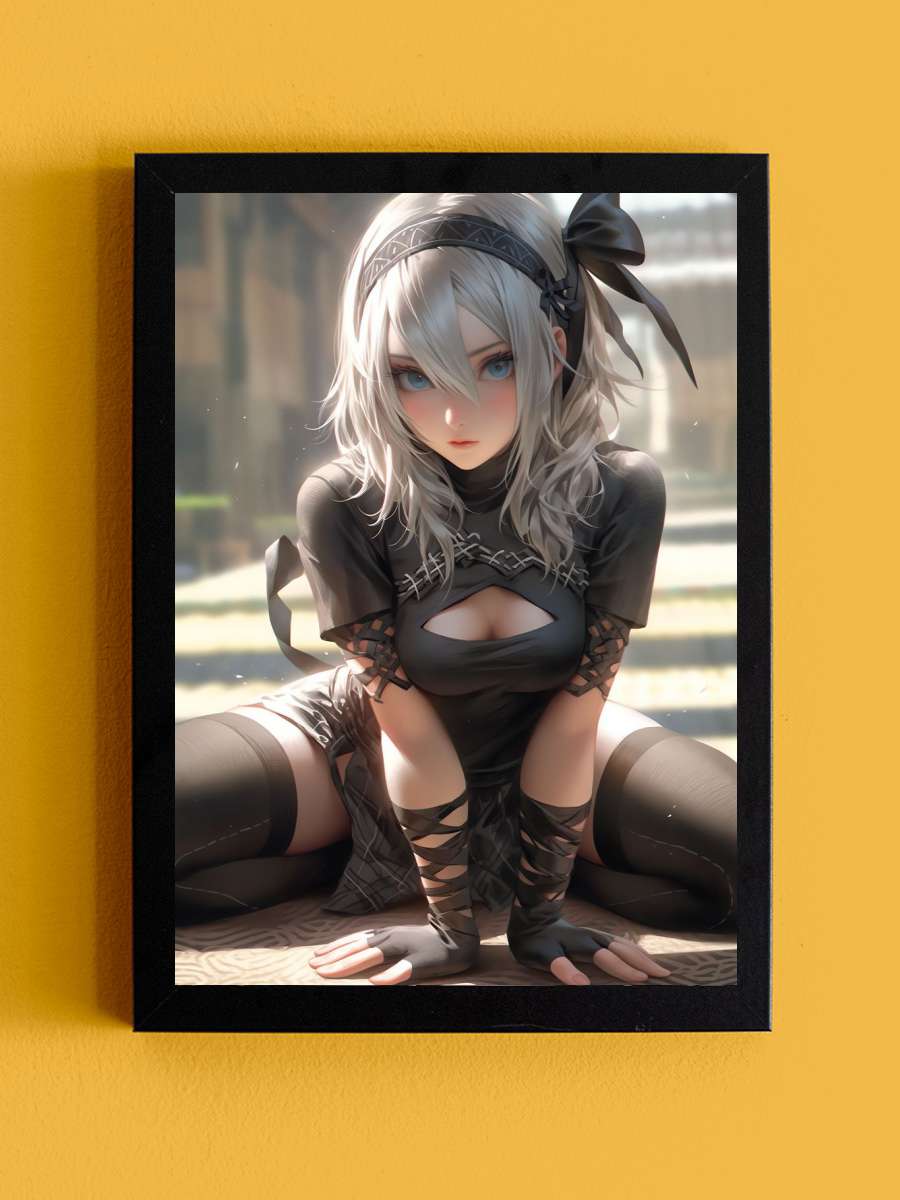 Anime Android Maiden Anime Tablo Siyah Çerçeveli Yüksek Kalite Anime Duvar Poster Tablo - En İyi Fiyatlarla