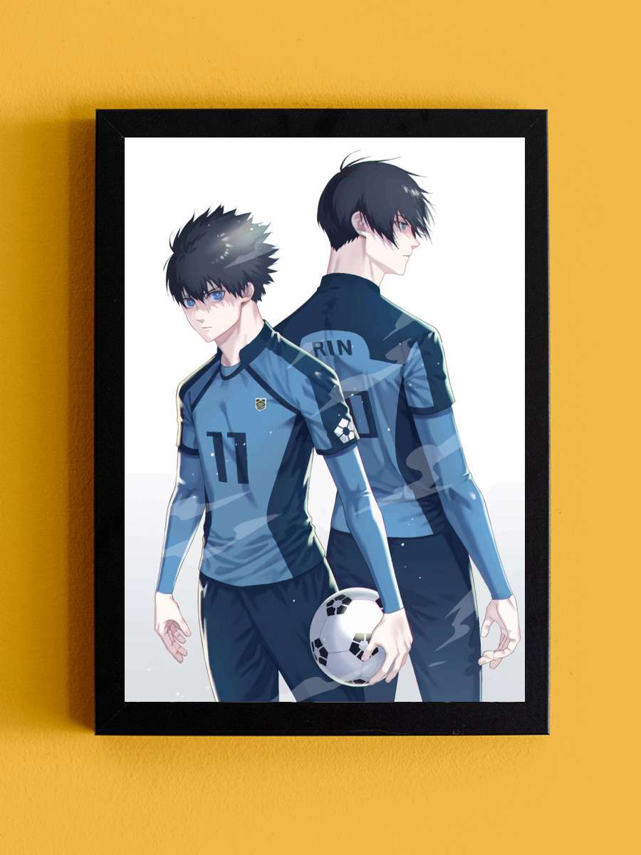Anime Blue Lock Anime Tablo Siyah Çerçeveli Yüksek Kalite Anime Duvar Poster Tablo - En İyi Fiyatlarla
