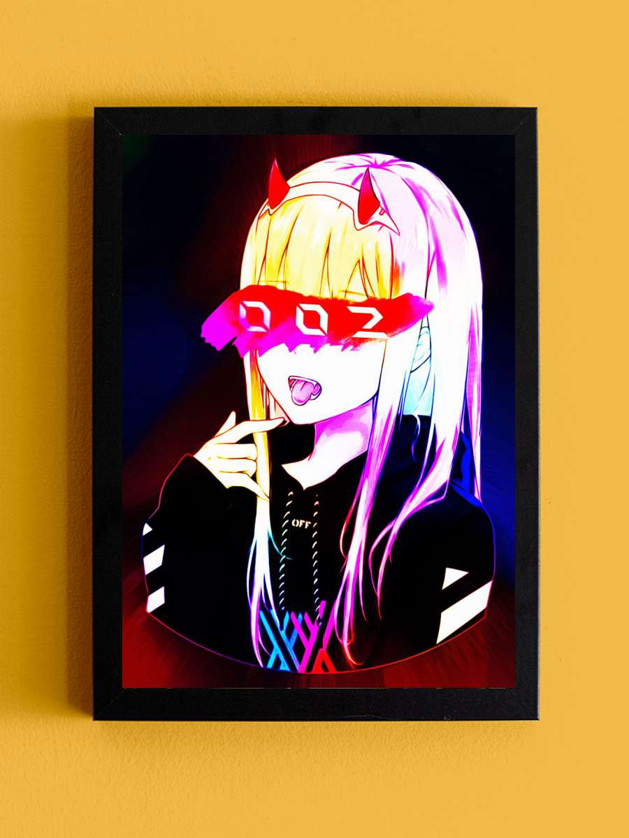 Anime Darling Franxx 002 Anime Tablo Siyah Çerçeveli Yüksek Kalite Anime Duvar Poster Tablo - En İyi Fiyatlarla