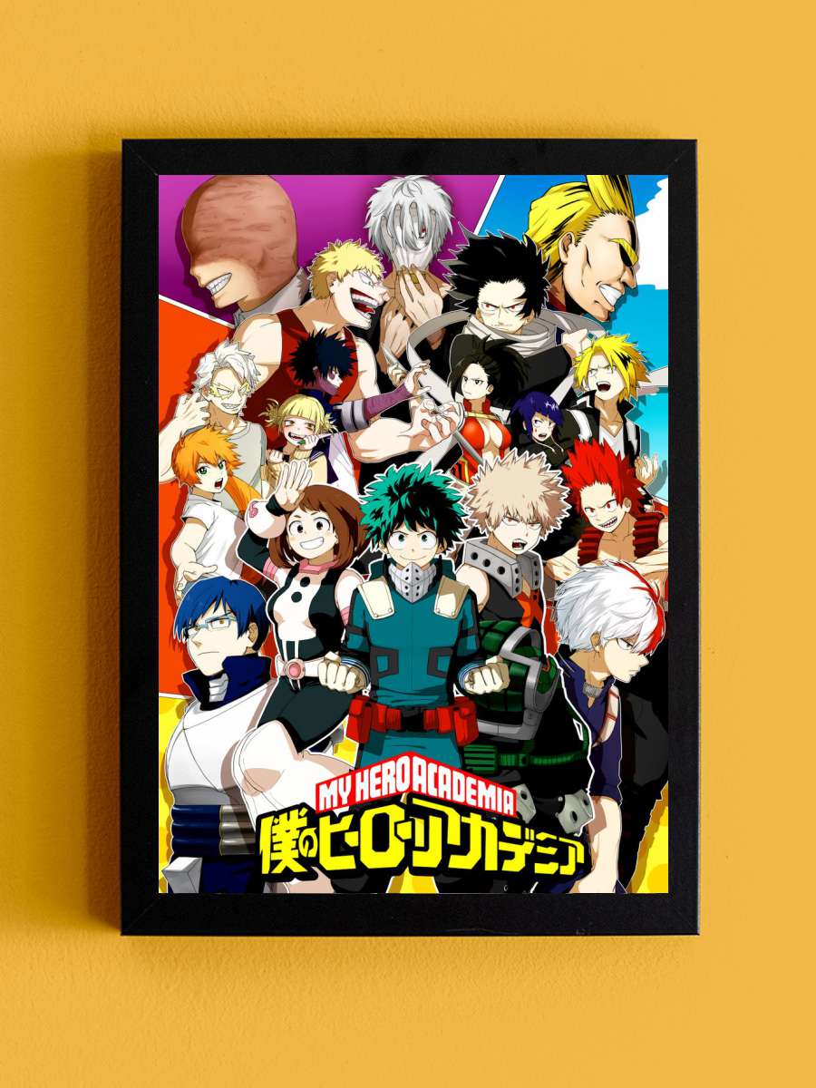 Anime Hero Academia Deku Anime Tablo Siyah Çerçeveli Yüksek Kalite Anime Duvar Poster Tablo - En İyi Fiyatlarla