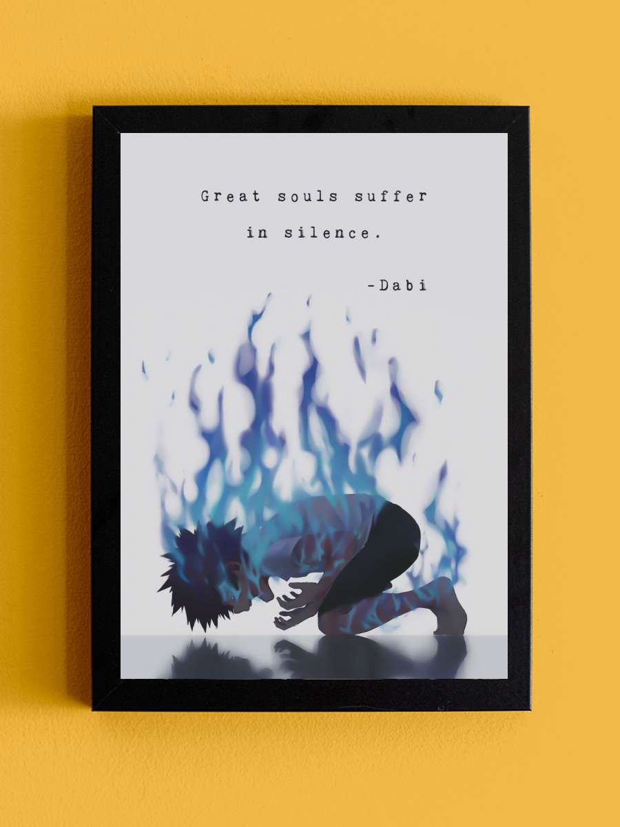 Anime Manga Hero Academia Anime Tablo Siyah Çerçeveli Yüksek Kalite Anime Duvar Poster Tablo - En İyi Fiyatlarla