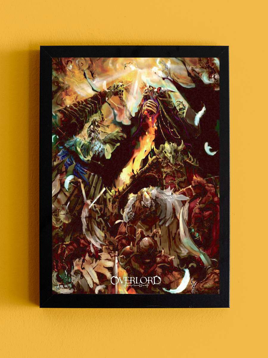 Anime Manga Overlord Ainz Anime Tablo Siyah Çerçeveli Yüksek Kalite Anime Duvar Poster Tablo - En İyi Fiyatlarla