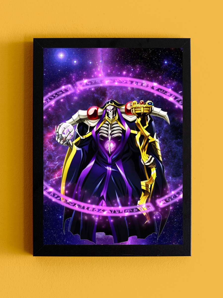 Anime Overlord Ainz Anime Tablo Siyah Çerçeveli Yüksek Kalite Anime Duvar Poster Tablo - En İyi Fiyatlarla