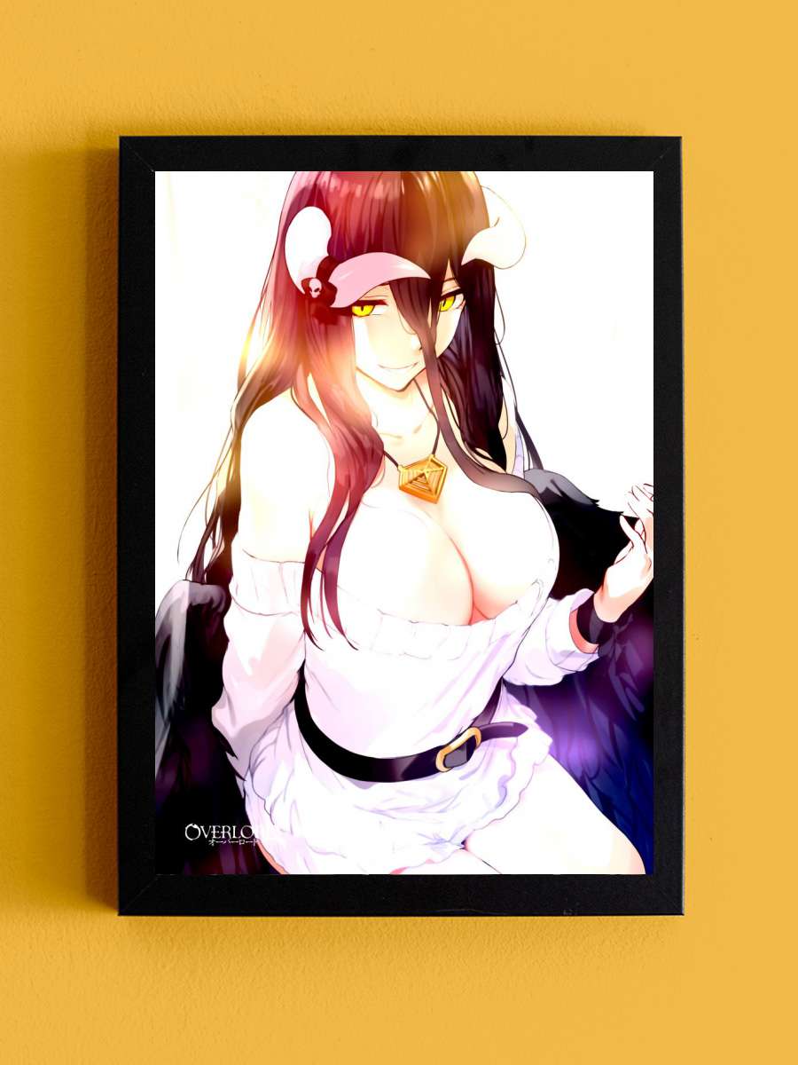 Anime Overlord Art Albedo Anime Tablo Siyah Çerçeveli Yüksek Kalite Anime Duvar Poster Tablo - En İyi Fiyatlarla