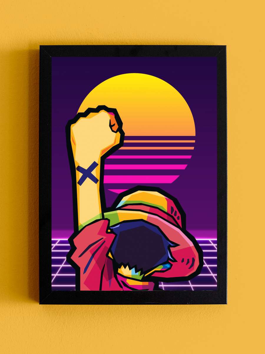 anime retro 1 Anime Tablo Siyah Çerçeveli Yüksek Kalite Anime Duvar Poster Tablo - En İyi Fiyatlarla