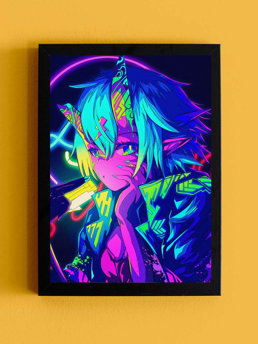 anime retro 80s Anime Tablo Siyah Çerçeveli Yüksek Kalite Anime Duvar Poster Tablo - En İyi Fiyatlarla