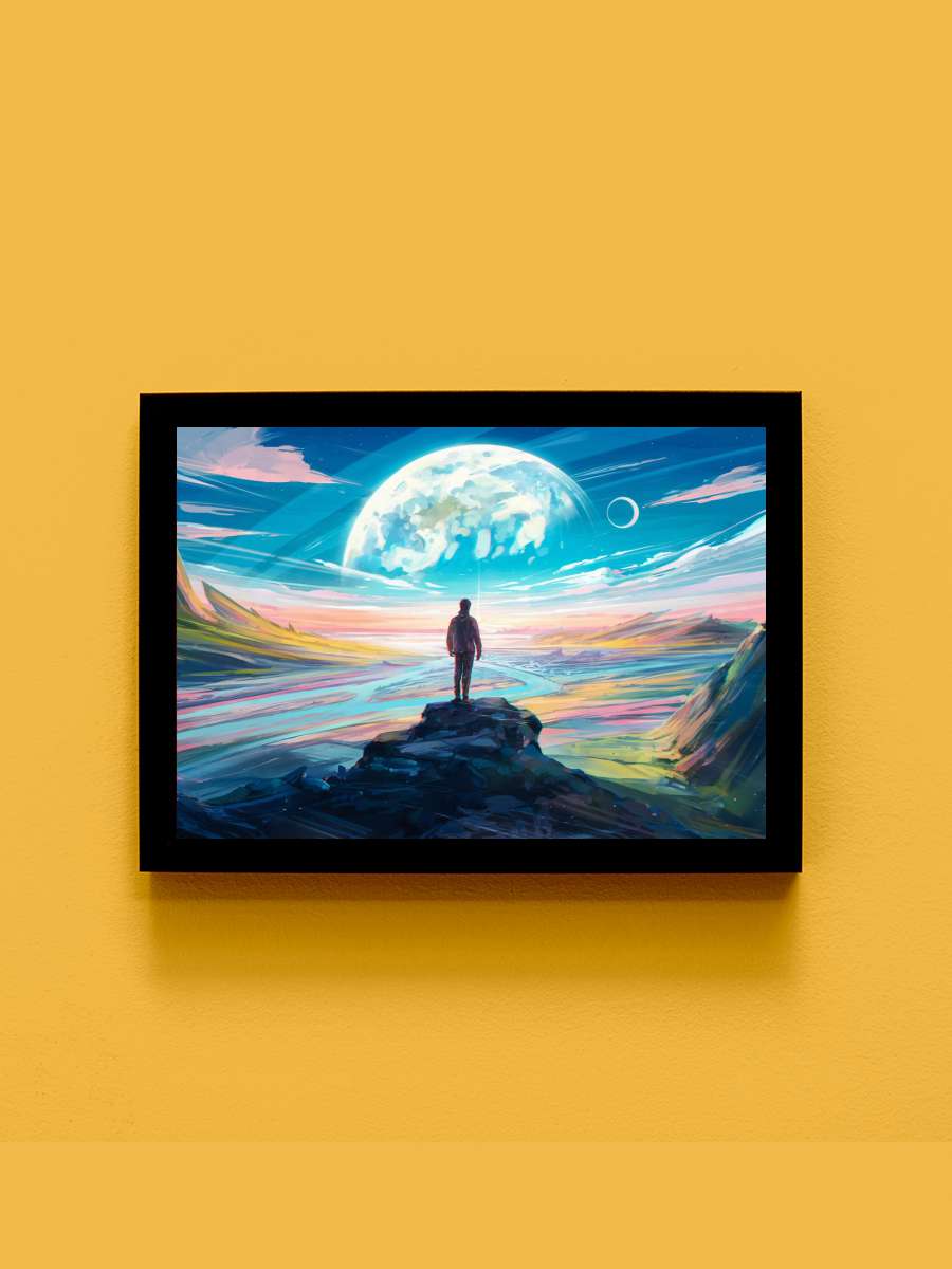 Anime scenery Anime Tablo Siyah Çerçeveli Yüksek Kalite Anime Duvar Poster Tablo - En İyi Fiyatlarla