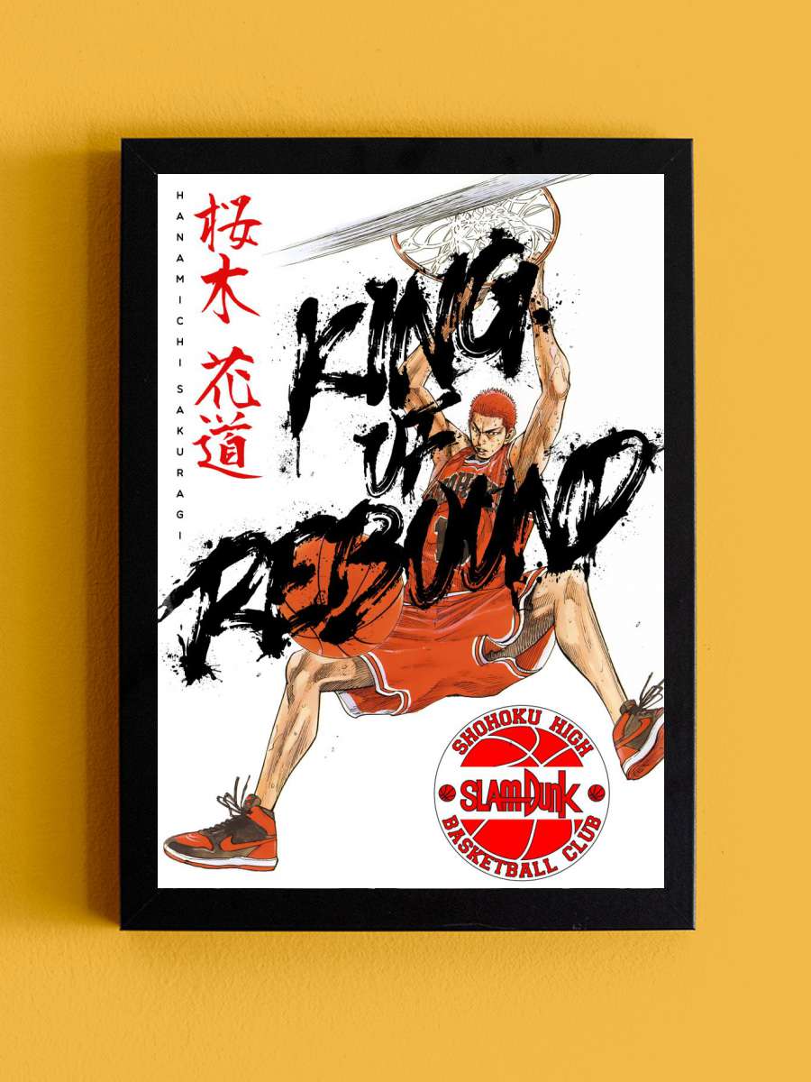Anime Slam Dunk Sakuragi Anime Tablo Siyah Çerçeveli Yüksek Kalite Anime Duvar Poster Tablo - En İyi Fiyatlarla