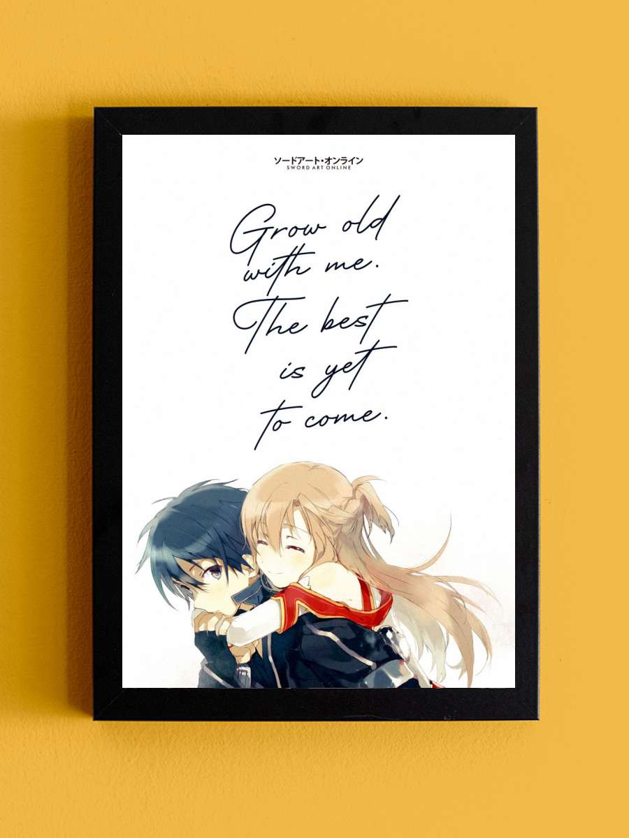 Anime Sword Art Online SAO Anime Tablo Siyah Çerçeveli Yüksek Kalite Anime Duvar Poster Tablo - En İyi Fiyatlarla