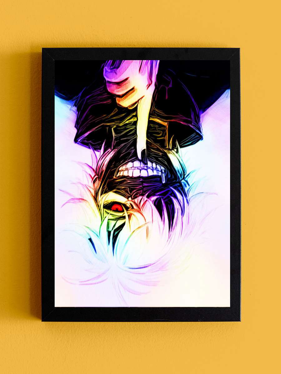 Anime Tokyo Ghoul Kaneki Anime Tablo Siyah Çerçeveli Yüksek Kalite Anime Duvar Poster Tablo - En İyi Fiyatlarla