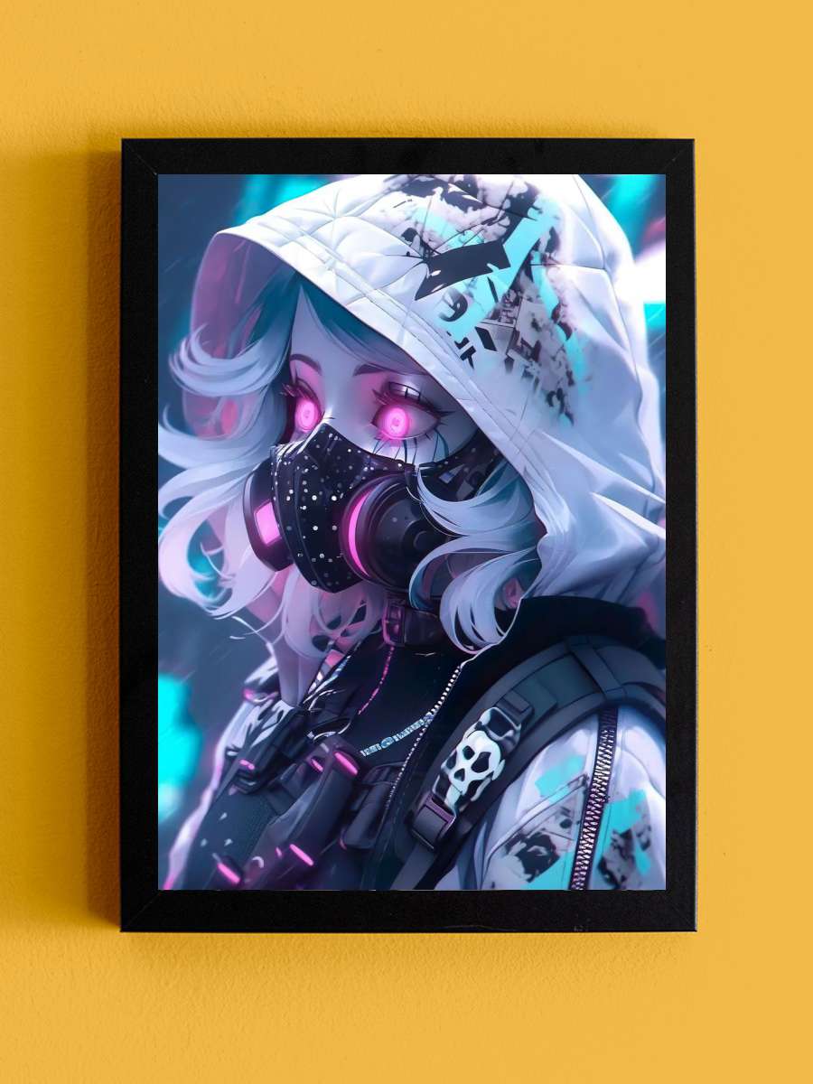 Anime Zombie Girl Anime Tablo Siyah Çerçeveli Yüksek Kalite Anime Duvar Poster Tablo - En İyi Fiyatlarla