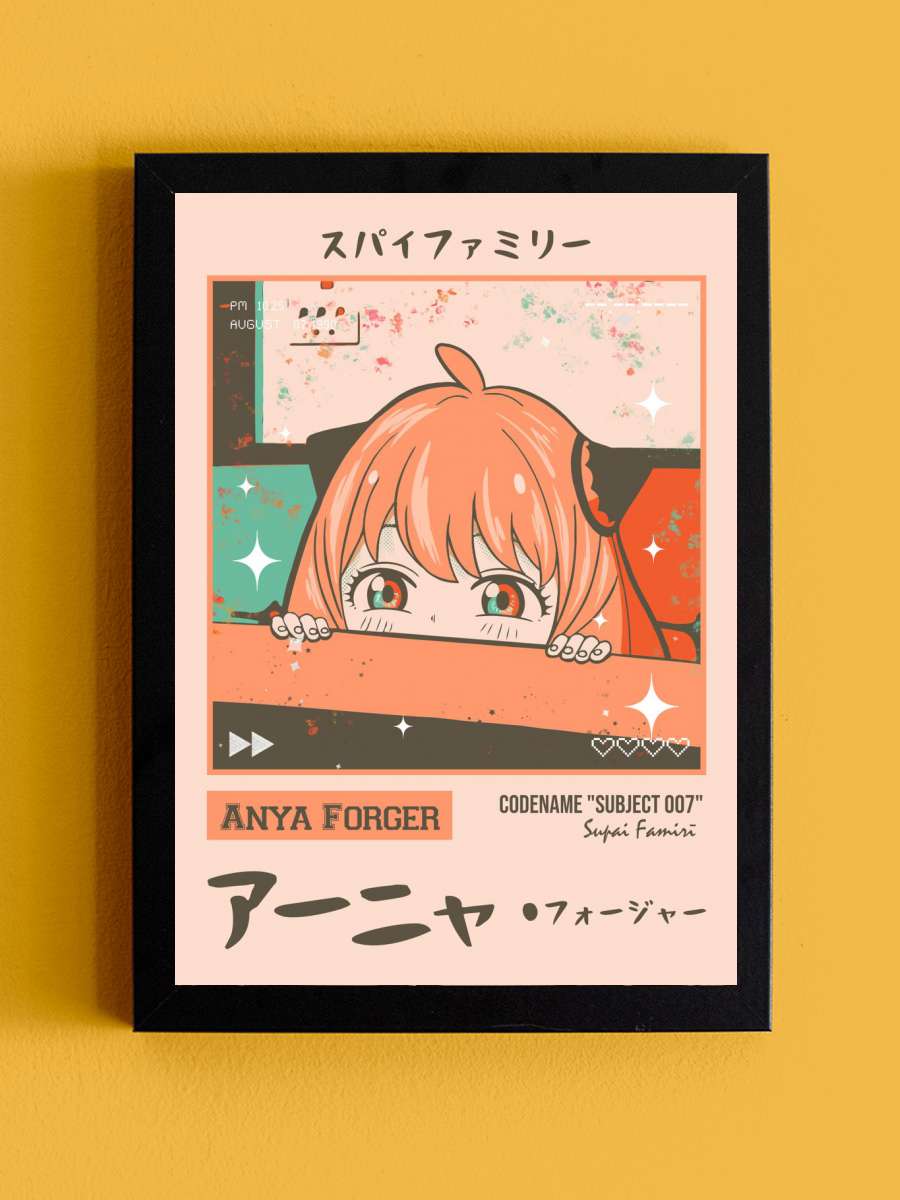 Anya Forger 2 Anime Tablo Siyah Çerçeveli Yüksek Kalite Anime Duvar Poster Tablo - En İyi Fiyatlarla