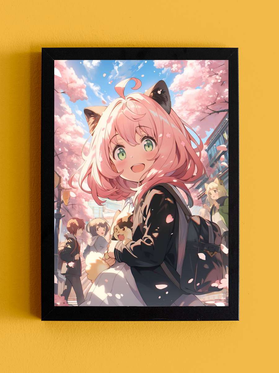 Anya Forger Kawaii Cute Anime Tablo Siyah Çerçeveli Yüksek Kalite Anime Duvar Poster Tablo - En İyi Fiyatlarla