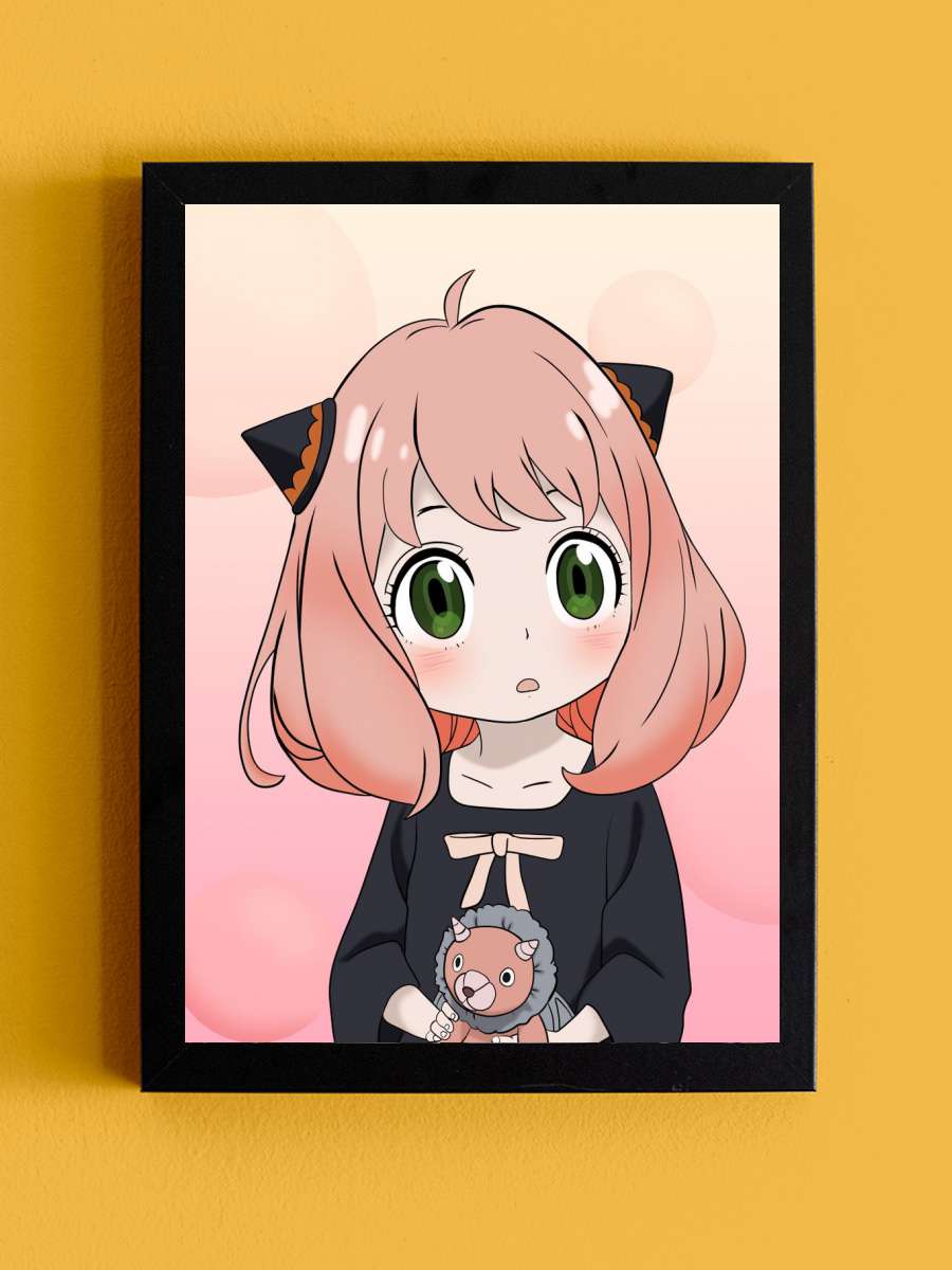 Anya Forger Spy x Fam Anime Tablo Siyah Çerçeveli Yüksek Kalite Anime Duvar Poster Tablo - En İyi Fiyatlarla