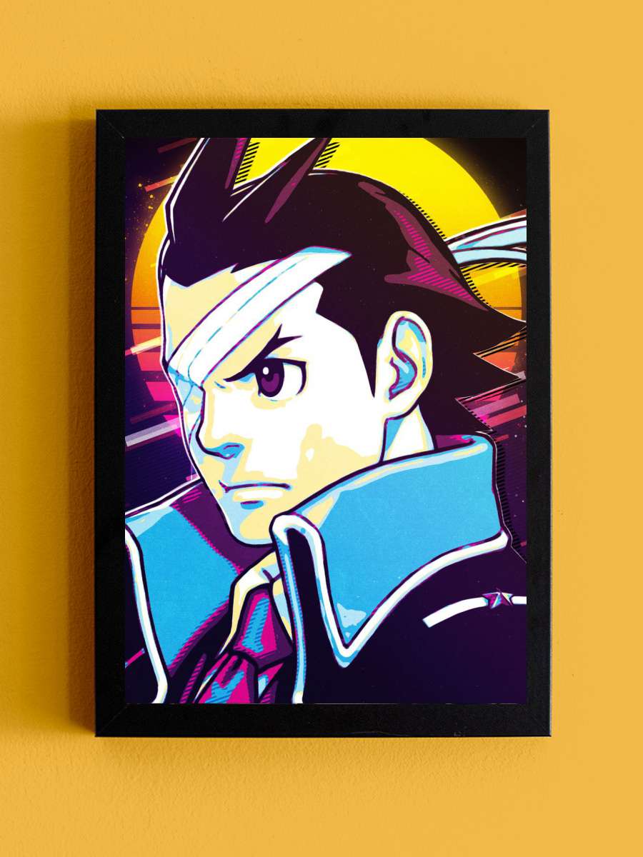 Apollo Justice Anime Tablo Siyah Çerçeveli Yüksek Kalite Anime Duvar Poster Tablo - En İyi Fiyatlarla