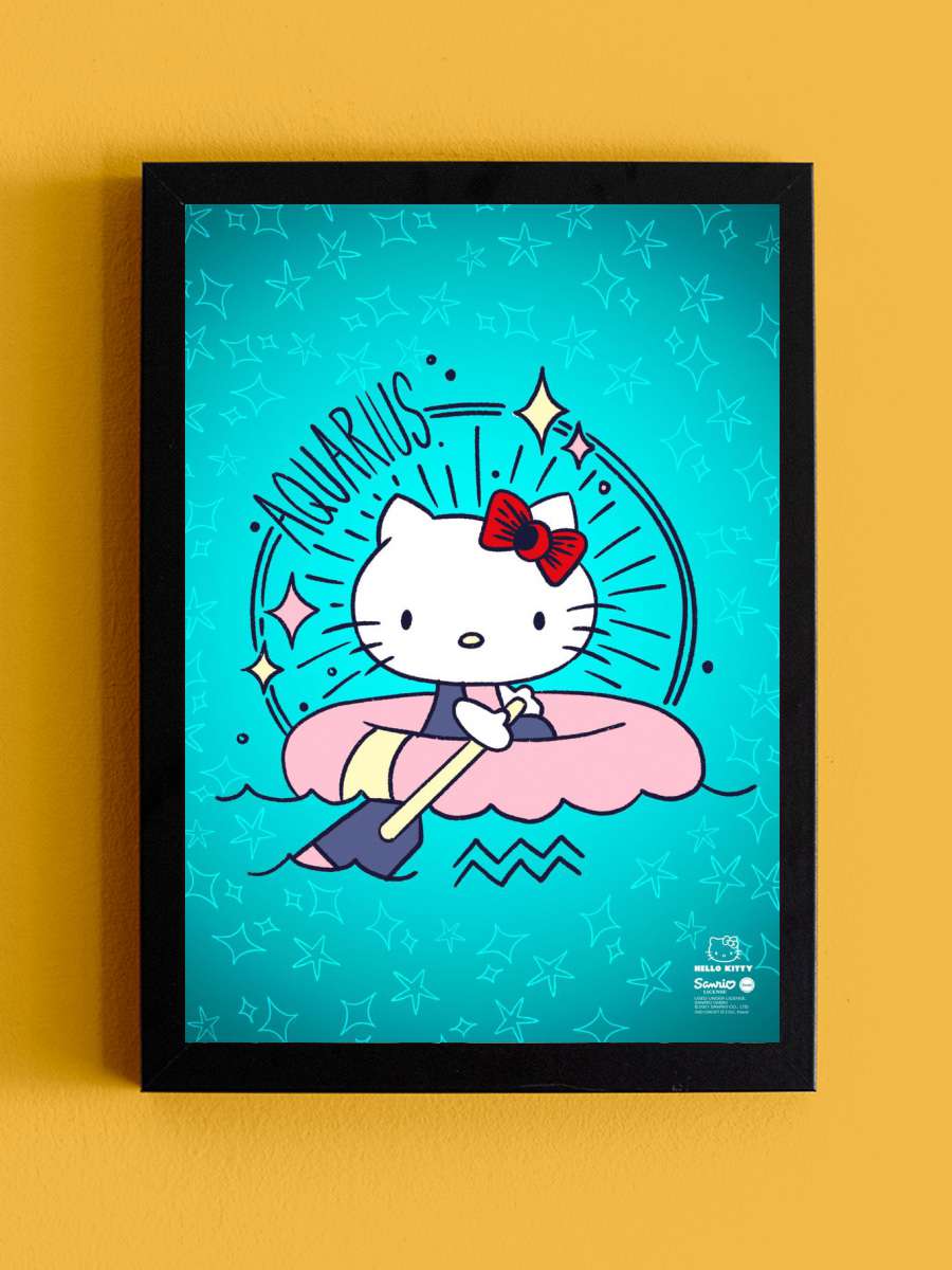 Aquarius Anime Tablo Siyah Çerçeveli Yüksek Kalite Anime Duvar Poster Tablo - En İyi Fiyatlarla