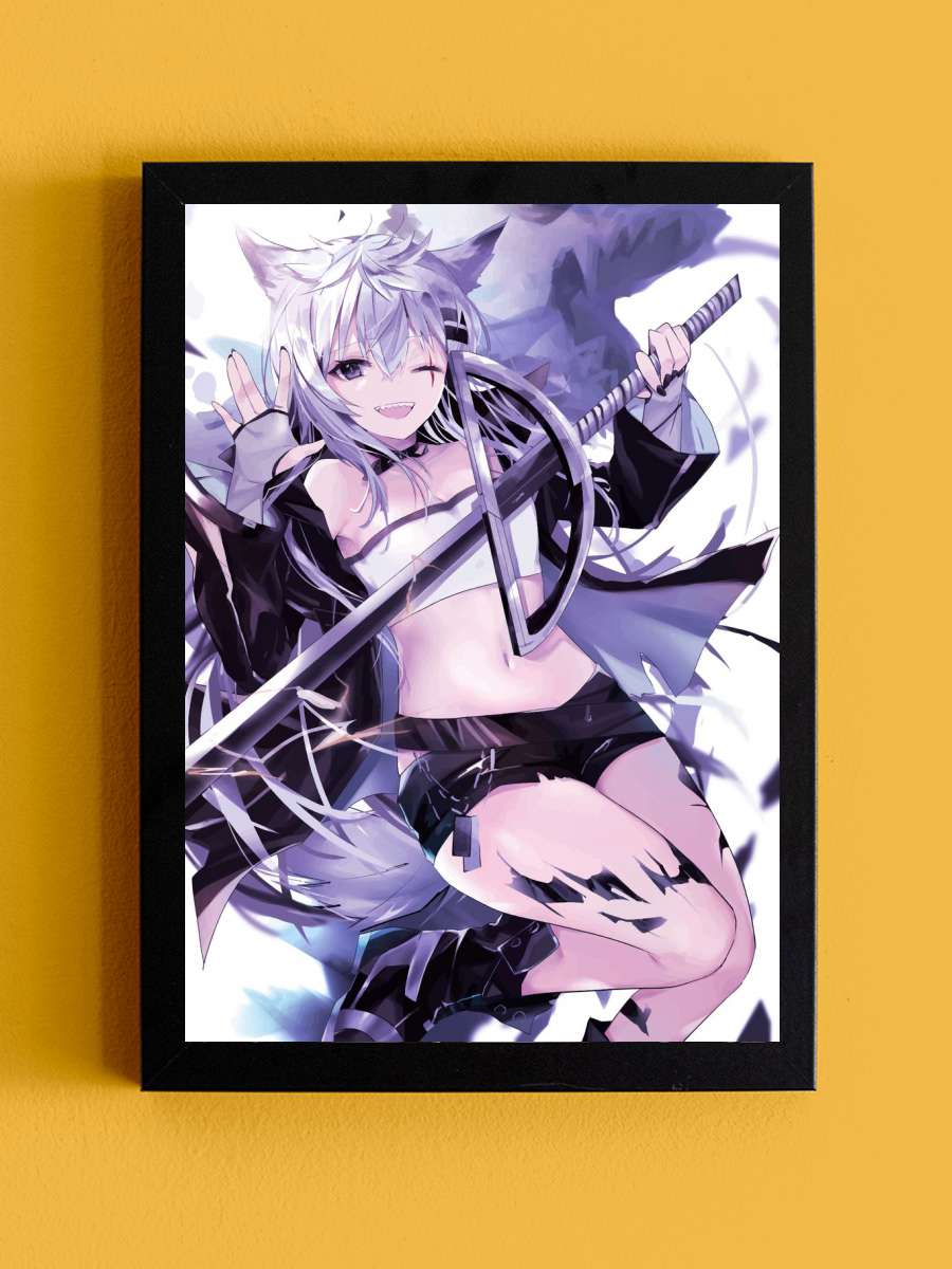 Arknights Anime Tablo Siyah Çerçeveli Yüksek Kalite Anime Duvar Poster Tablo - En İyi Fiyatlarla