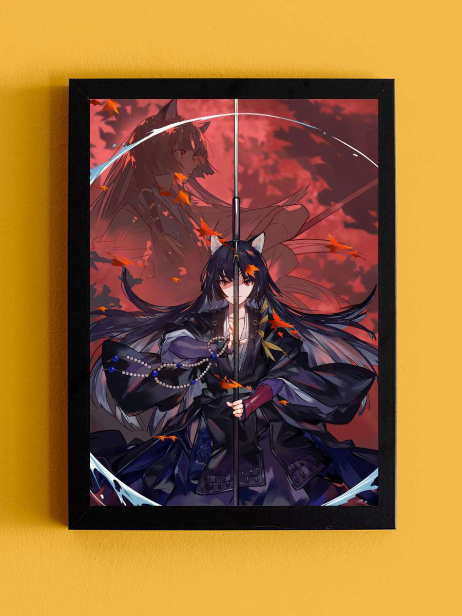 Arknights Anime Tablo Siyah Çerçeveli Yüksek Kalite Anime Duvar Poster Tablo - En İyi Fiyatlarla