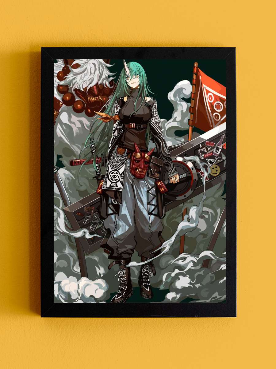 Arknights Anime Tablo Siyah Çerçeveli Yüksek Kalite Anime Duvar Poster Tablo - En İyi Fiyatlarla