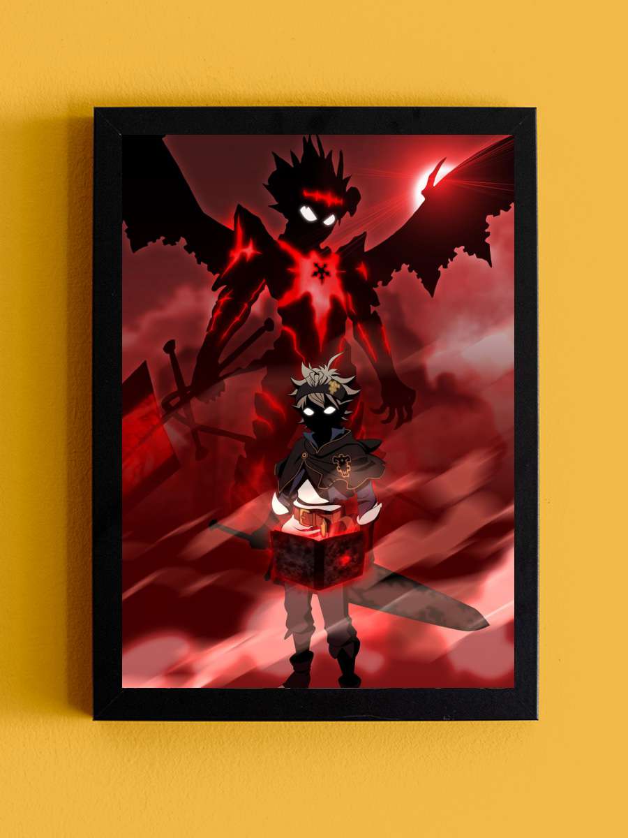 Asta Anime Tablo Siyah Çerçeveli Yüksek Kalite Anime Duvar Poster Tablo - En İyi Fiyatlarla