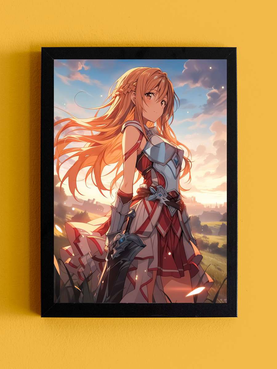 Asuna SAO Anime Waifu Anime Tablo Siyah Çerçeveli Yüksek Kalite Anime Duvar Poster Tablo - En İyi Fiyatlarla