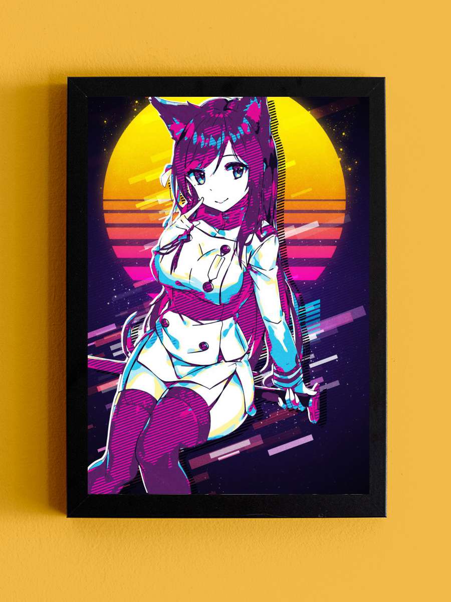 Atago Anime Tablo Siyah Çerçeveli Yüksek Kalite Anime Duvar Poster Tablo - En İyi Fiyatlarla