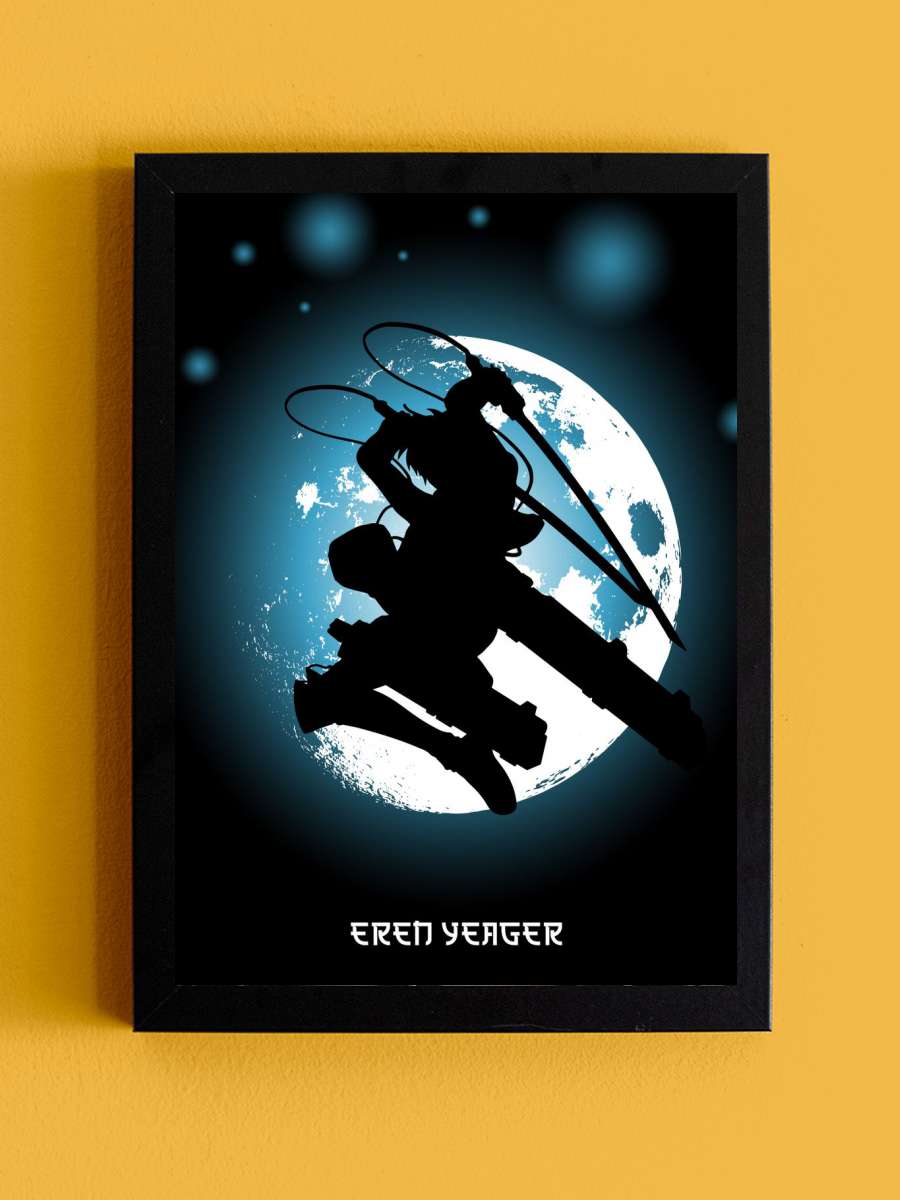 Attack on titan Anime Tablo Siyah Çerçeveli Yüksek Kalite Anime Duvar Poster Tablo - En İyi Fiyatlarla