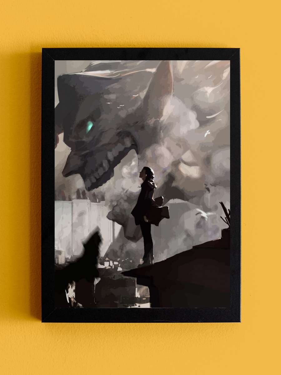 Attack on Titan Anime Tablo Siyah Çerçeveli Yüksek Kalite Anime Duvar Poster Tablo - En İyi Fiyatlarla