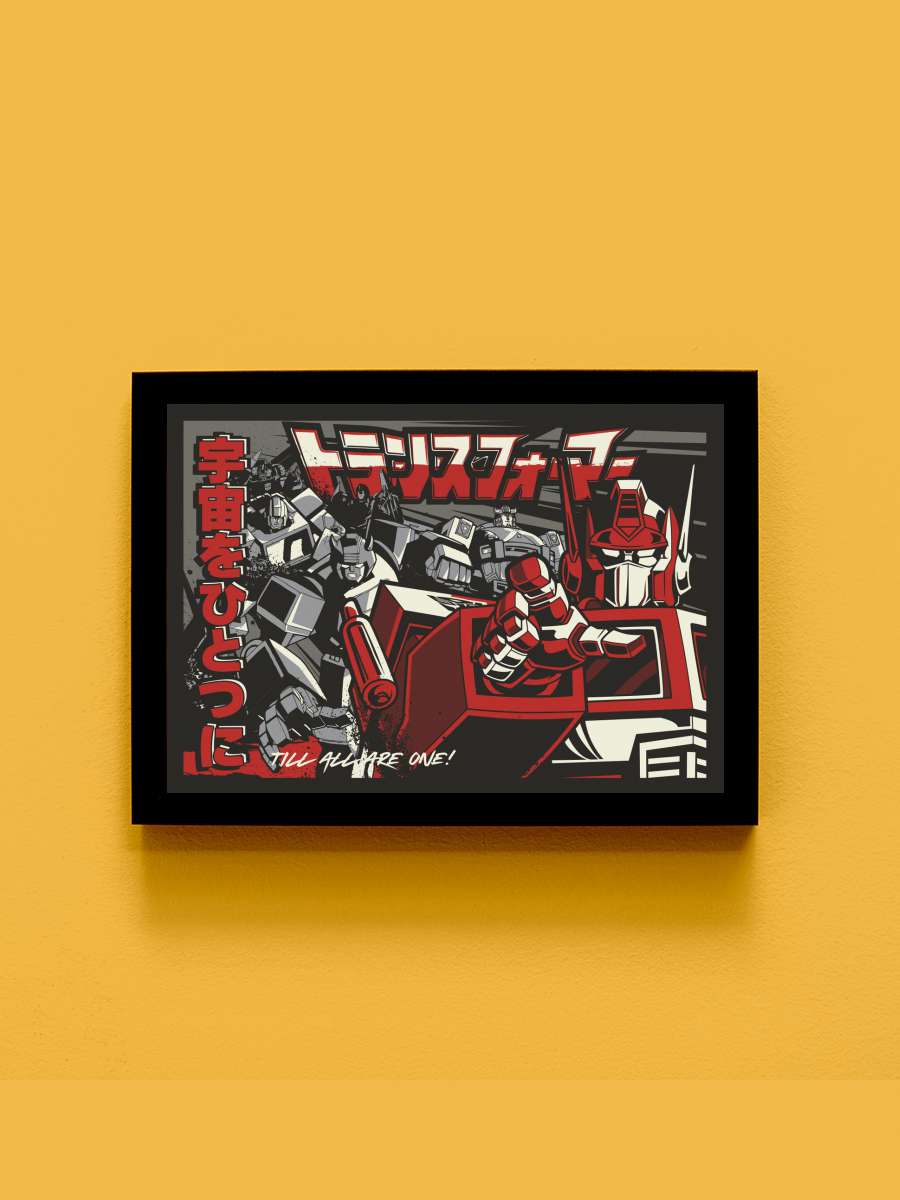 Autobots Team Anime Tablo Siyah Çerçeveli Yüksek Kalite Anime Duvar Poster Tablo - En İyi Fiyatlarla