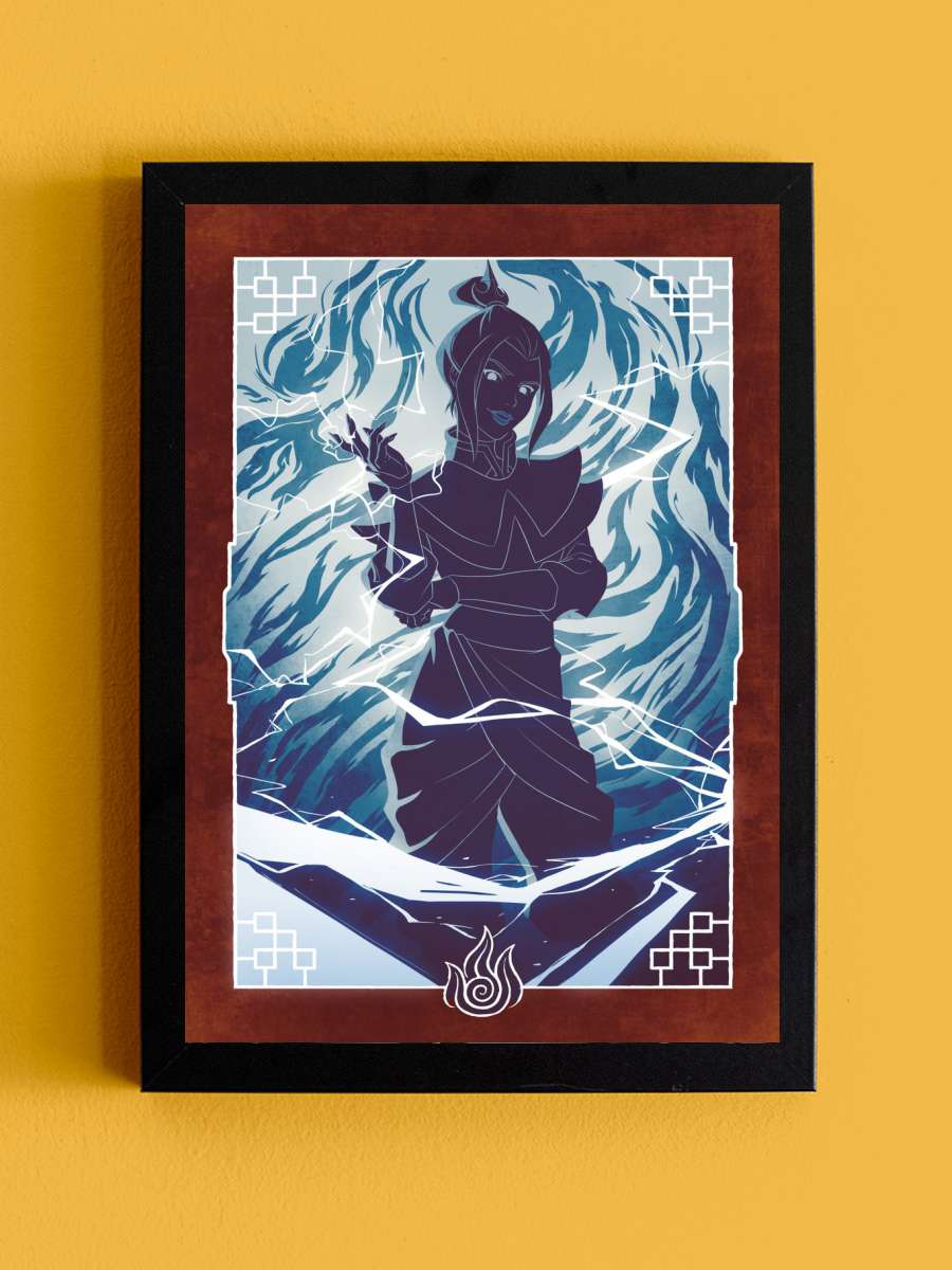 Azula Fire Nation Anime Tablo Siyah Çerçeveli Yüksek Kalite Anime Duvar Poster Tablo - En İyi Fiyatlarla