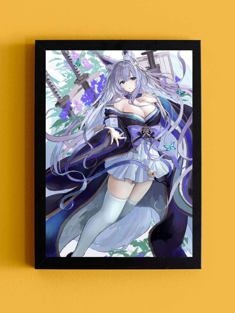Azur Lane Anime Tablo Siyah Çerçeveli Yüksek Kalite Anime Duvar Poster Tablo - En İyi Fiyatlarla