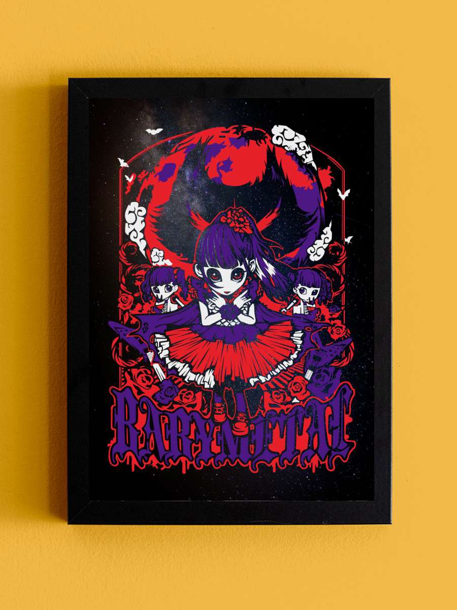 Babymetal Megitsune Anime Tablo Siyah Çerçeveli Yüksek Kalite Anime Duvar Poster Tablo - En İyi Fiyatlarla