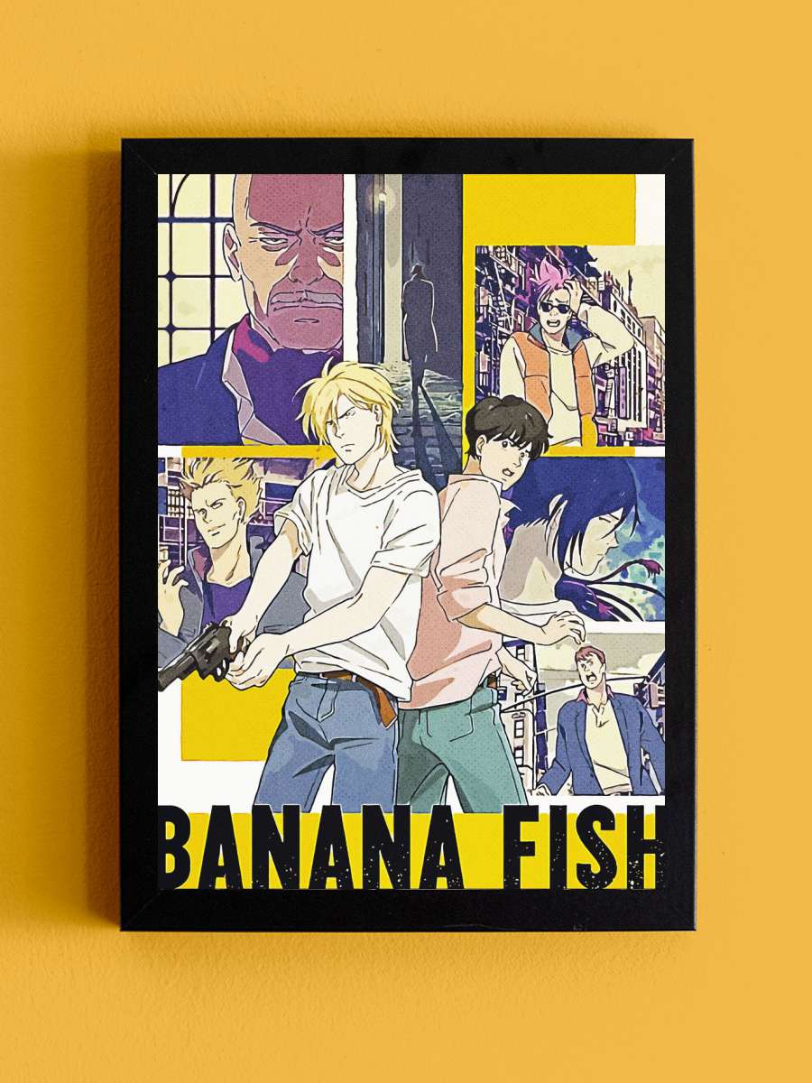 Banana FIsh Anime Tablo Siyah Çerçeveli Yüksek Kalite Anime Duvar Poster Tablo - En İyi Fiyatlarla