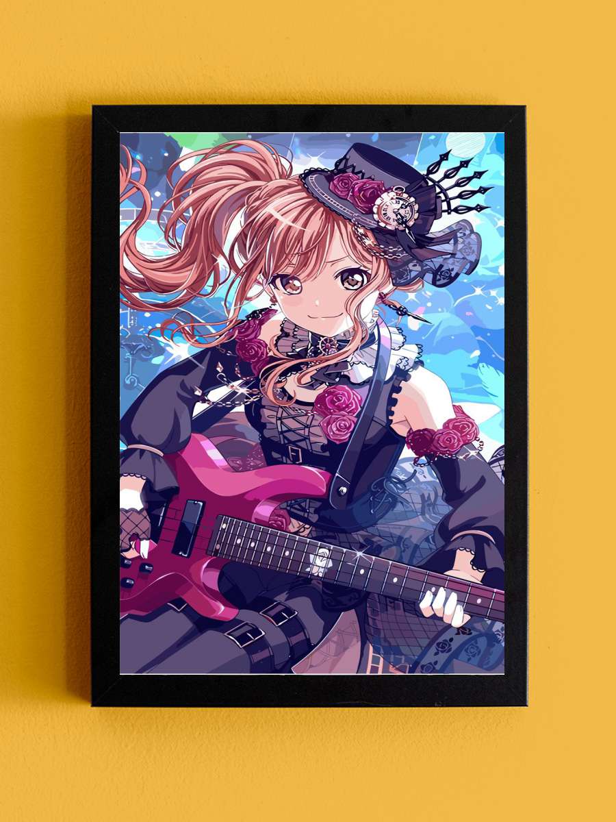 Bang Dream Its My Go Anime Tablo Siyah Çerçeveli Yüksek Kalite Anime Duvar Poster Tablo - En İyi Fiyatlarla