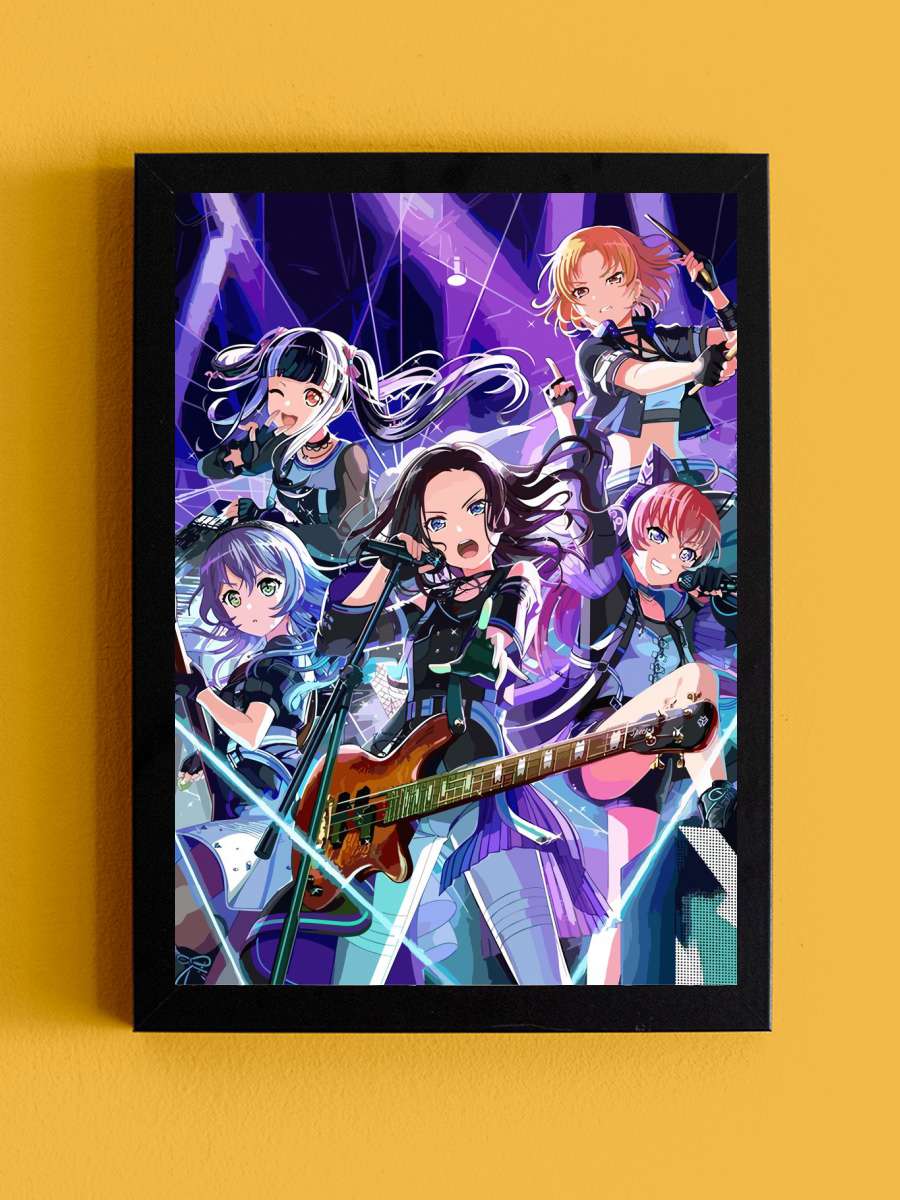 Bang Dream Its Mygo Anime Tablo Siyah Çerçeveli Yüksek Kalite Anime Duvar Poster Tablo - En İyi Fiyatlarla
