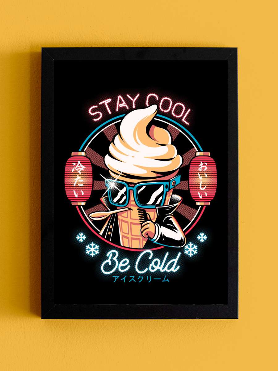 BE COLD Anime Tablo Siyah Çerçeveli Yüksek Kalite Anime Duvar Poster Tablo - En İyi Fiyatlarla