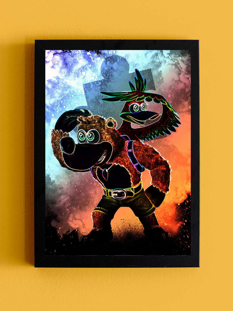 Bear and Bird Souls Anime Tablo Siyah Çerçeveli Yüksek Kalite Anime Duvar Poster Tablo - En İyi Fiyatlarla