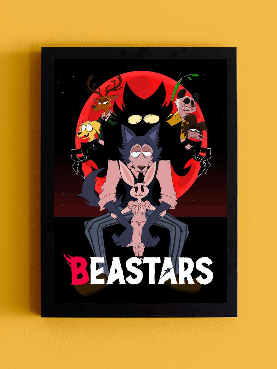 Beastars Anime Tablo Siyah Çerçeveli Yüksek Kalite Anime Duvar Poster Tablo - En İyi Fiyatlarla