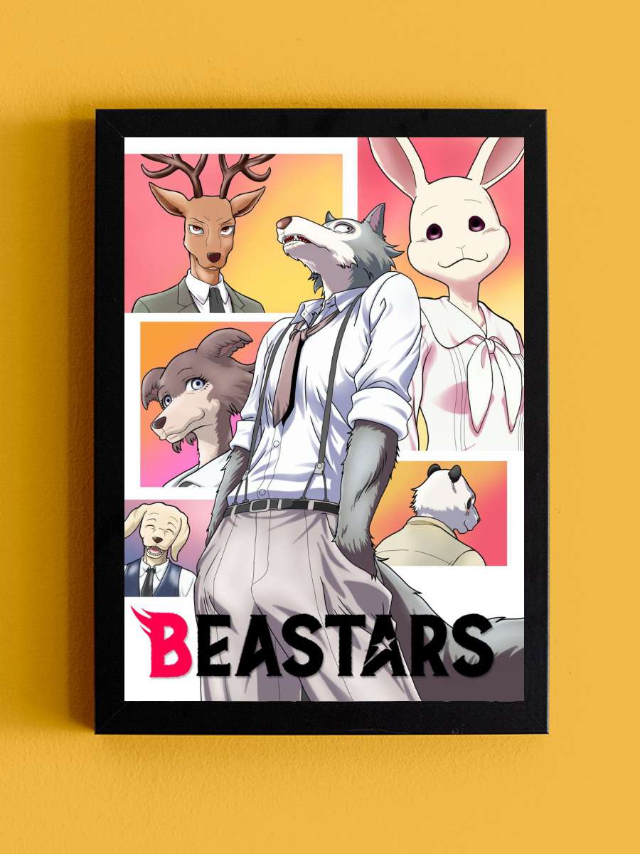 Beastars Anime Tablo Siyah Çerçeveli Yüksek Kalite Anime Duvar Poster Tablo - En İyi Fiyatlarla