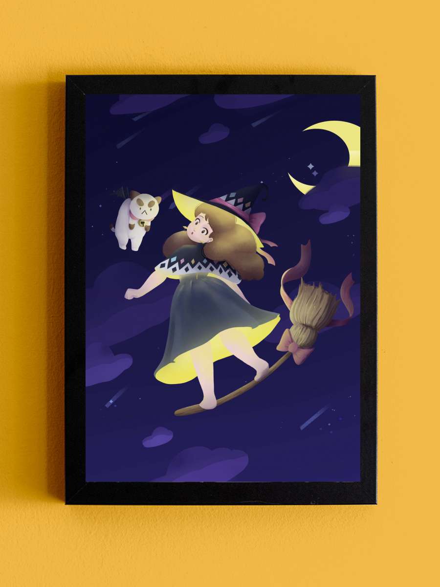 Bee and the Puppy witch Anime Tablo Siyah Çerçeveli Yüksek Kalite Anime Duvar Poster Tablo - En İyi Fiyatlarla