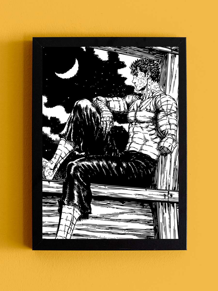 Beresrk Anime Tablo Siyah Çerçeveli Yüksek Kalite Anime Duvar Poster Tablo - En İyi Fiyatlarla