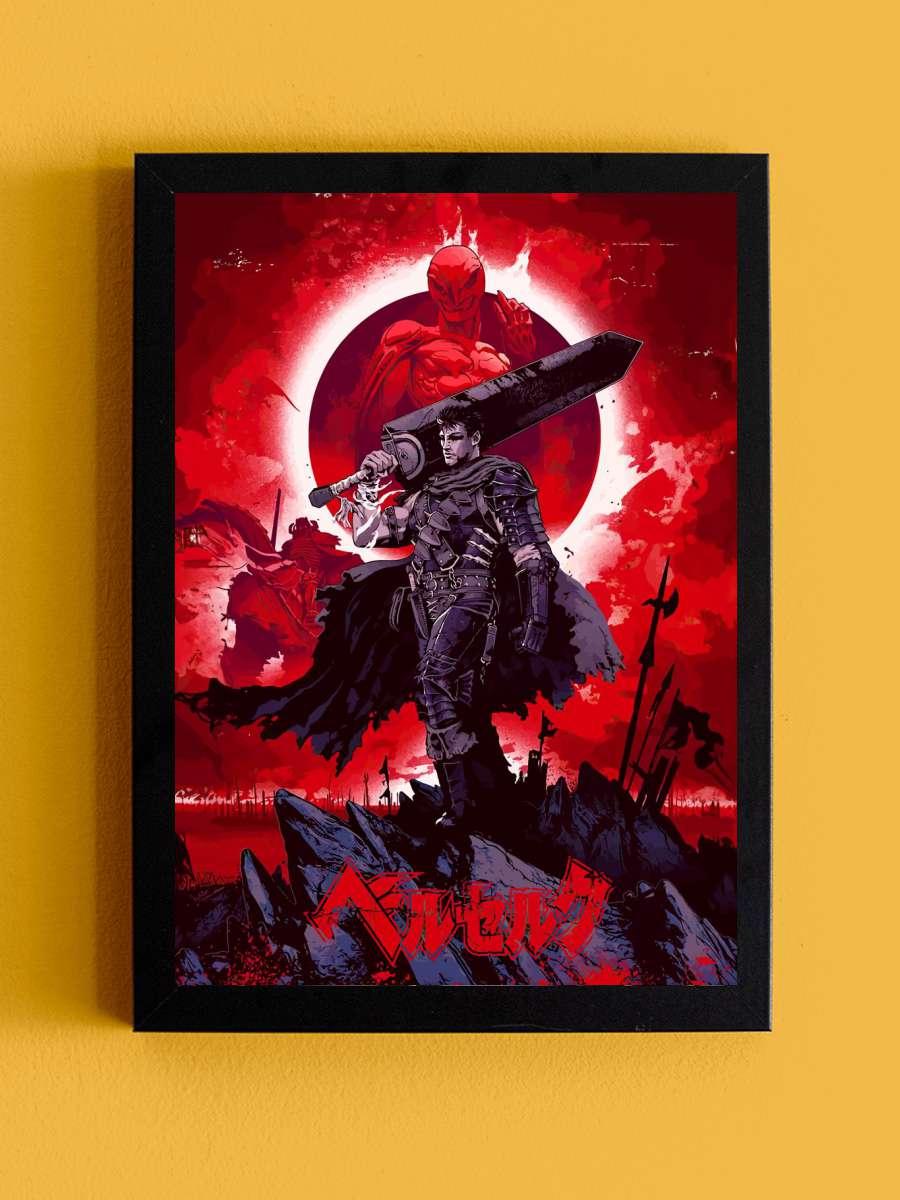 Berserk Anime Art Anime Tablo Siyah Çerçeveli Yüksek Kalite Anime Duvar Poster Tablo - En İyi Fiyatlarla