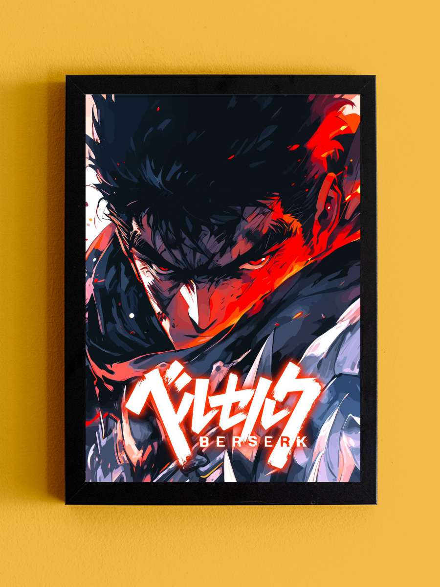 Berserk Animes Anime Tablo Siyah Çerçeveli Yüksek Kalite Anime Duvar Poster Tablo - En İyi Fiyatlarla