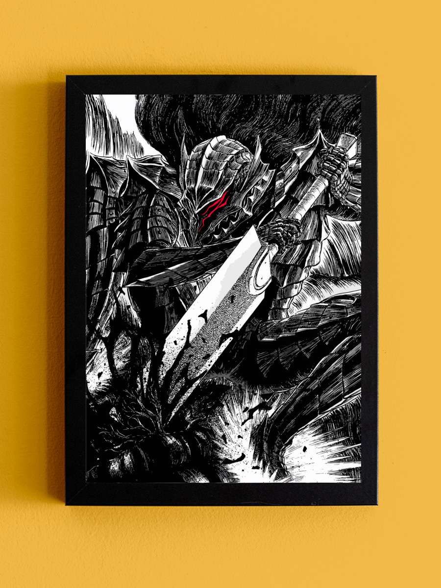 Berserk armor Anime Tablo Siyah Çerçeveli Yüksek Kalite Anime Duvar Poster Tablo - En İyi Fiyatlarla