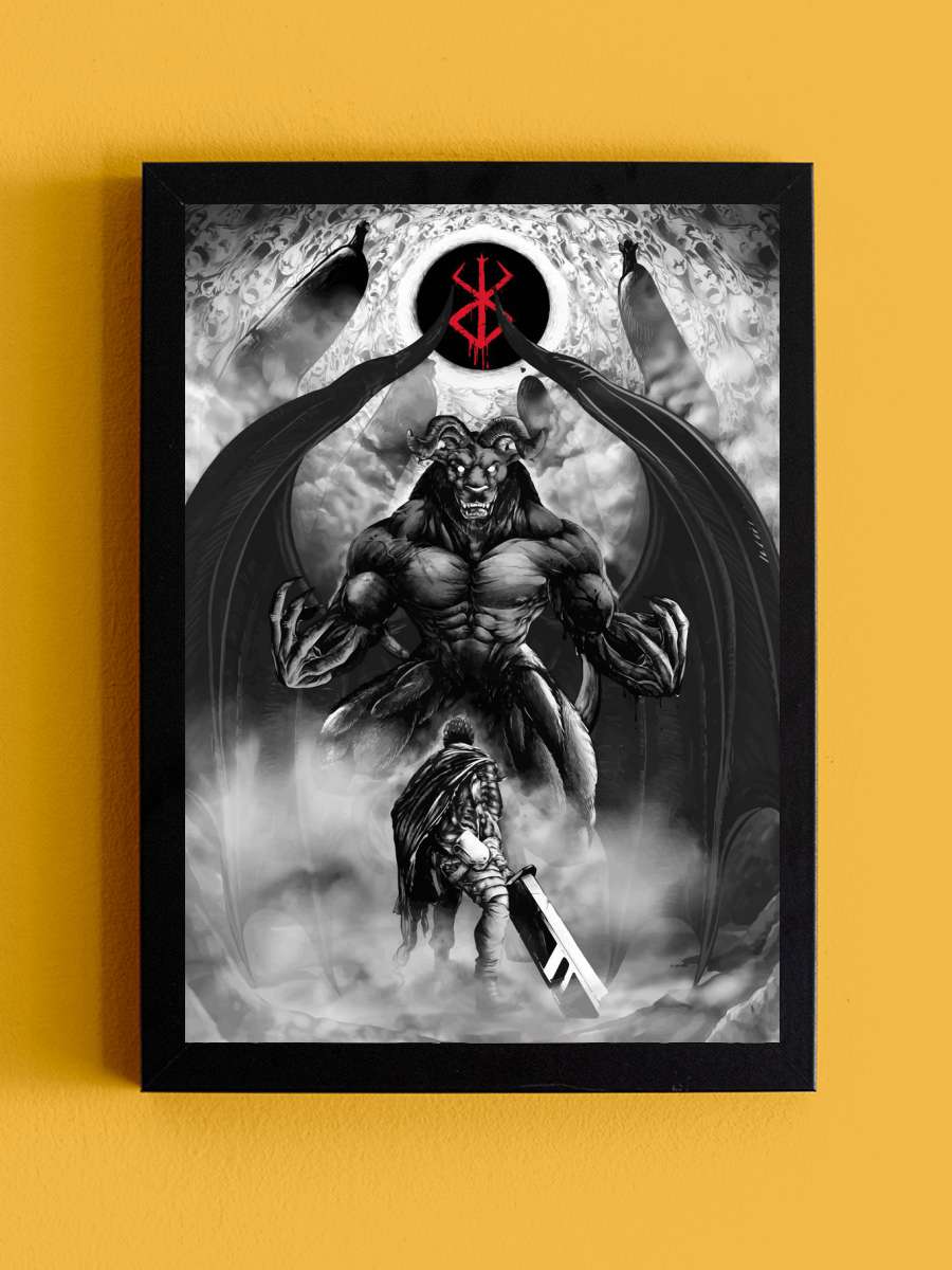 Berserk Art Anime Anime Tablo Siyah Çerçeveli Yüksek Kalite Anime Duvar Poster Tablo - En İyi Fiyatlarla