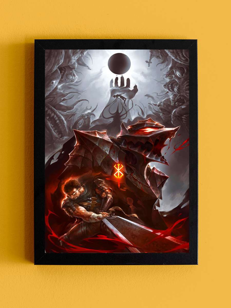 Berserk Art Anime Anime Tablo Siyah Çerçeveli Yüksek Kalite Anime Duvar Poster Tablo - En İyi Fiyatlarla
