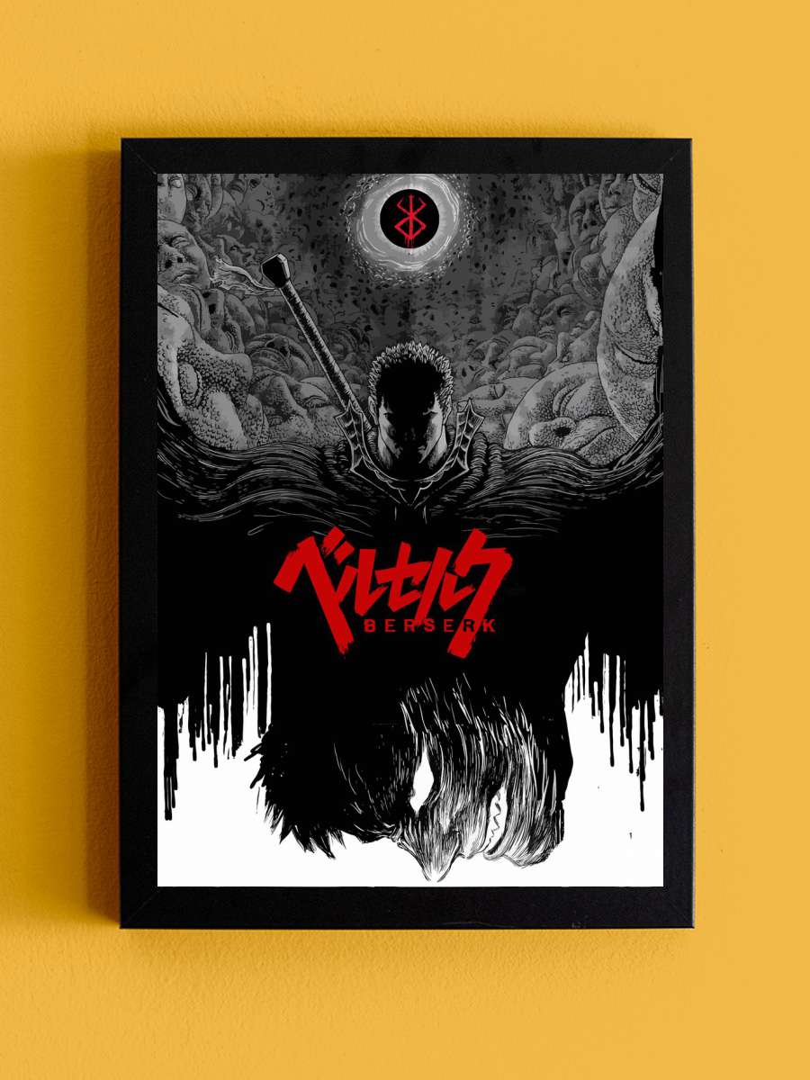 Berserk Art Anime Anime Tablo Siyah Çerçeveli Yüksek Kalite Anime Duvar Poster Tablo - En İyi Fiyatlarla